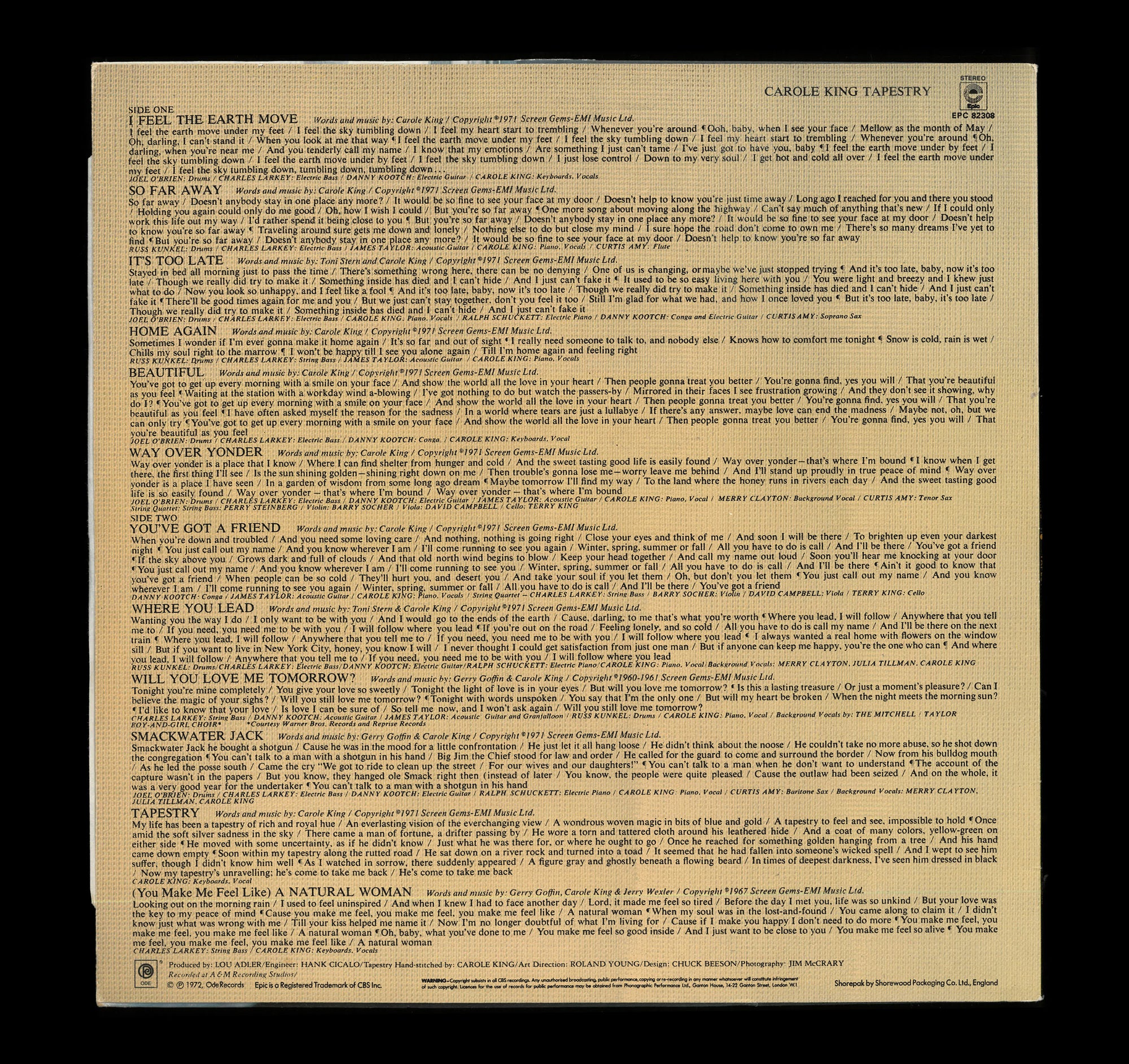 Carole King – Tapestry