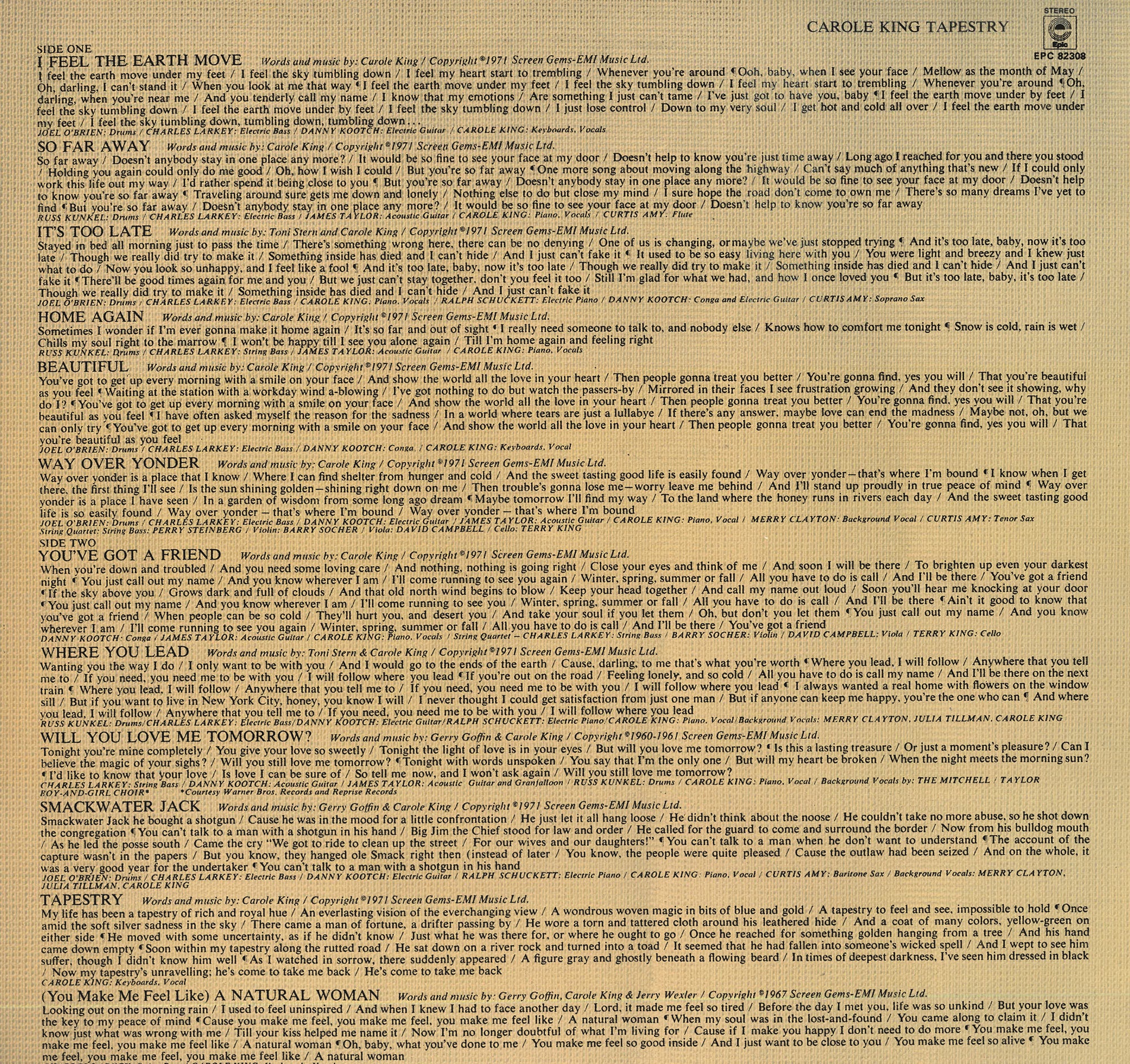 Carole King – Tapestry