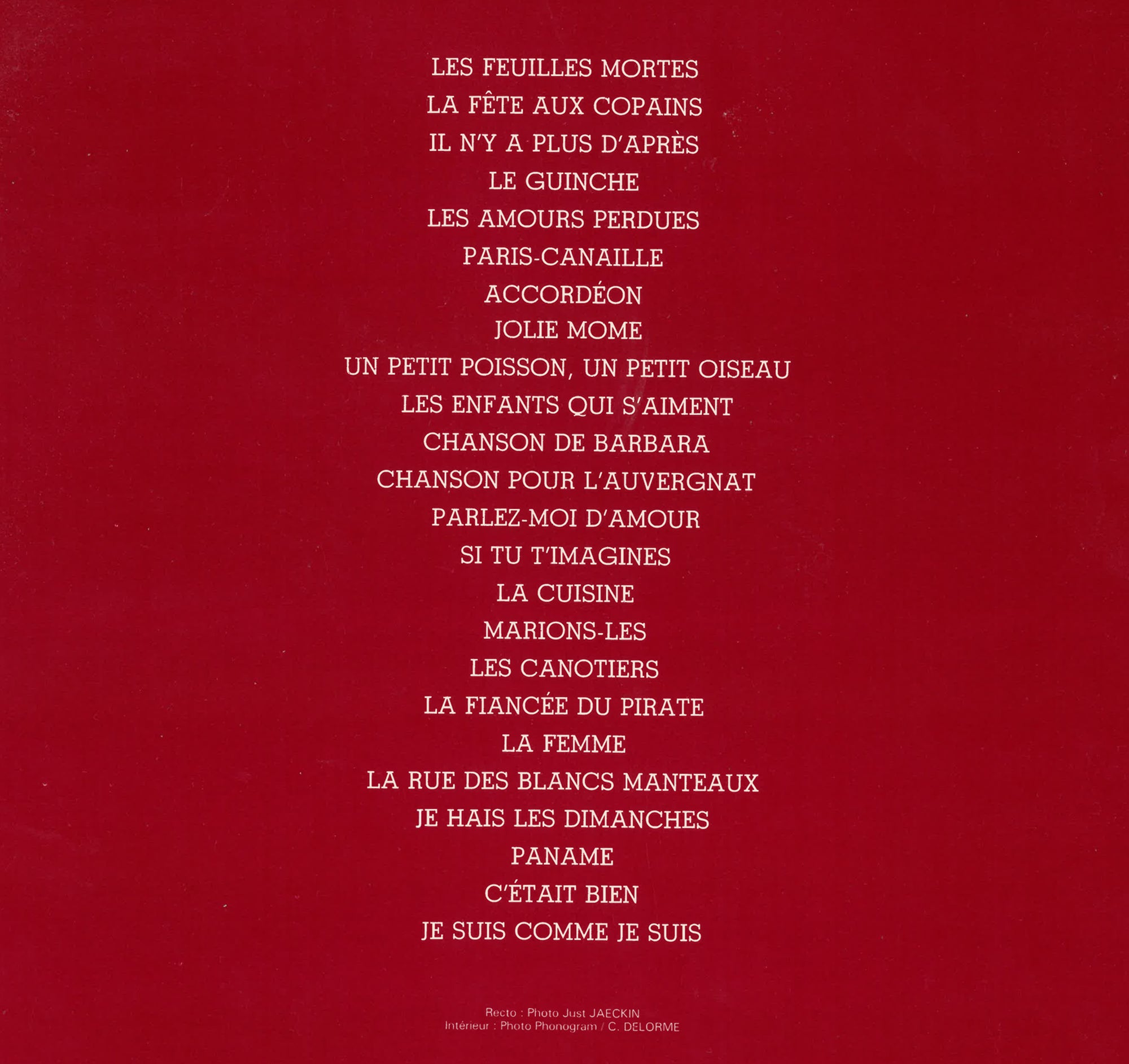 Juliette Gréco – Les feuilles mortes