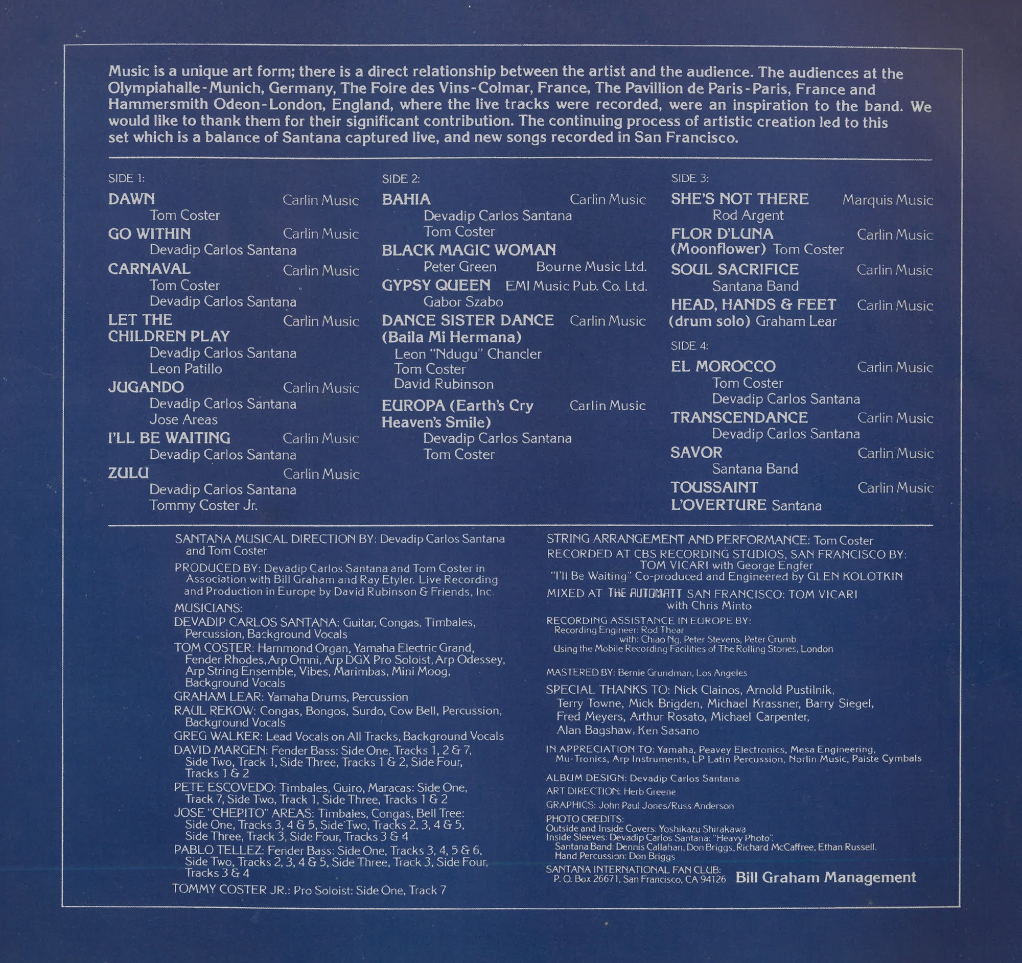 Santana – Moonflower